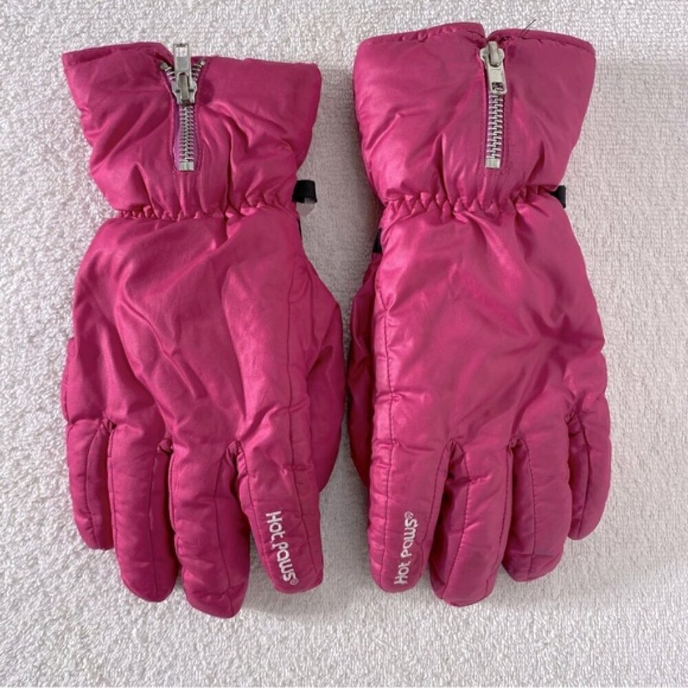 5/$25 Hot Paws Fuchsia Pink Winter Gloves
